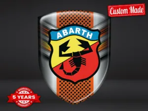 Fiat Abarth Autocollants Logo Vinyle Pro Max Résistants Stylé Design